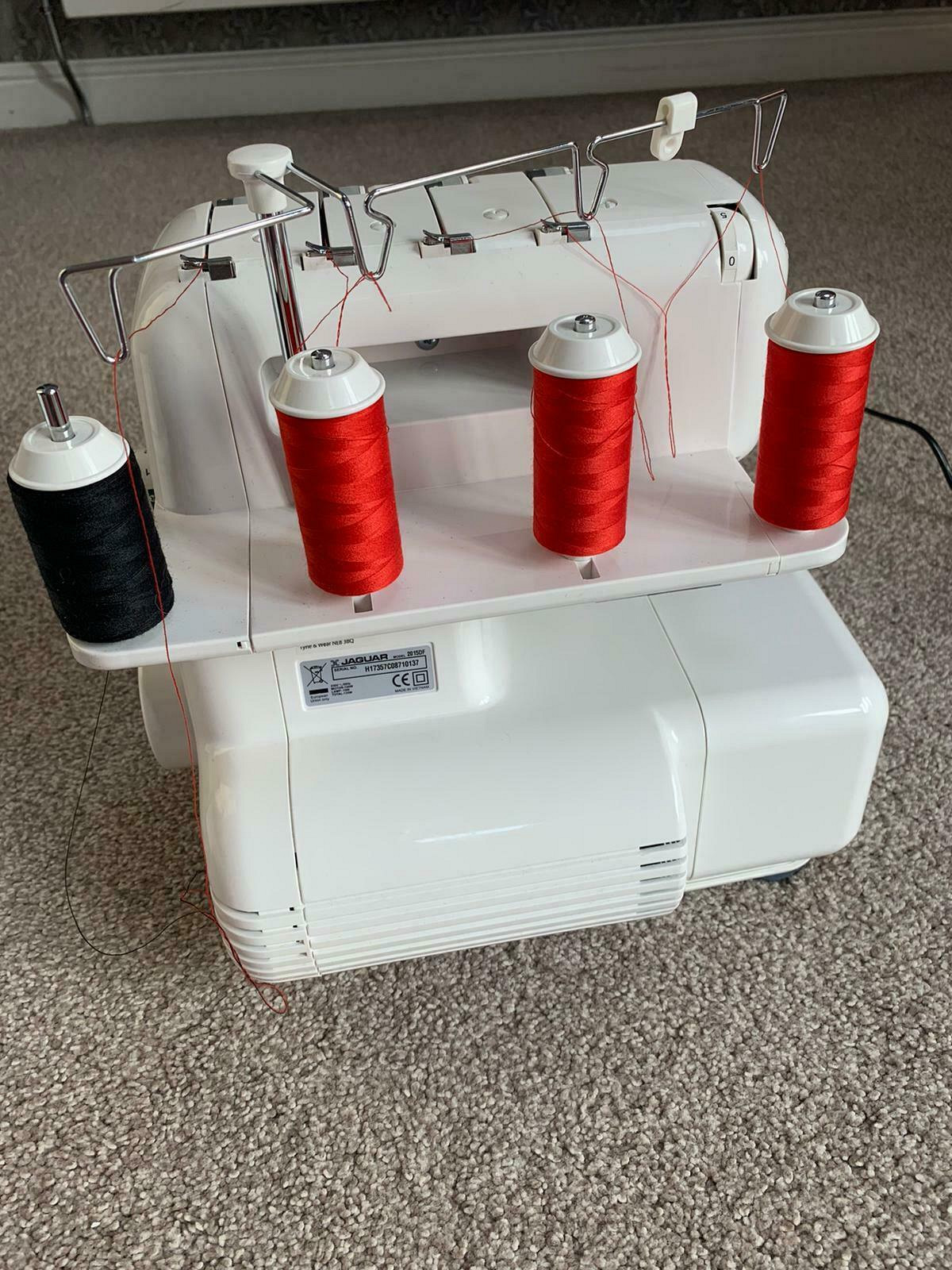 Jaguar 2015 Overlocker and DropIn Bobbin Sewing Machine Bundle