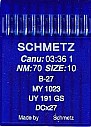 10 x Schmetz Overlocker B-27 / MY 1023 / UY 191 GS / DCx27