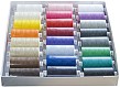 48 Reels / Cones (1,000 Yards) of Multi-Coloured Coats Moon Thread + Needles