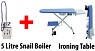 Snail Industrial Ironing System - 5-litre Boiler, Vacuum and Heated Ironing Table & Iron 