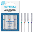 Schmetz Universal Needles, Assorted Sizes 70/10 - 100/16, Pack of 10