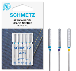 Schmetz Jeans / Denim Needles, Assorted Sizes 90/14 - 110/18