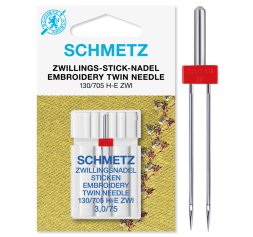 Schmetz Embroidery Twin