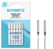 Schmetz Overlock / Serger ELx705 SUK CF Coverstitch Ballpoint (Chrome)