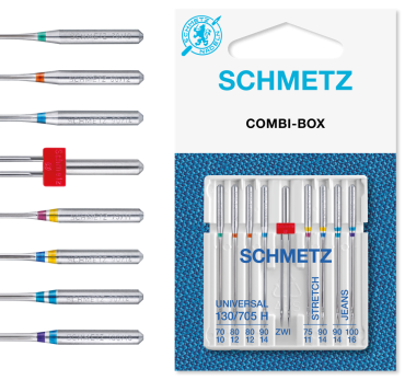 Schmetz Combi-Box (9) - Universal, Twin, Stretch & Jeans/Denim