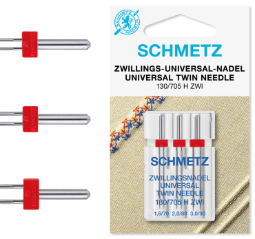 Schmetz (Universal) Twin (Assorted)