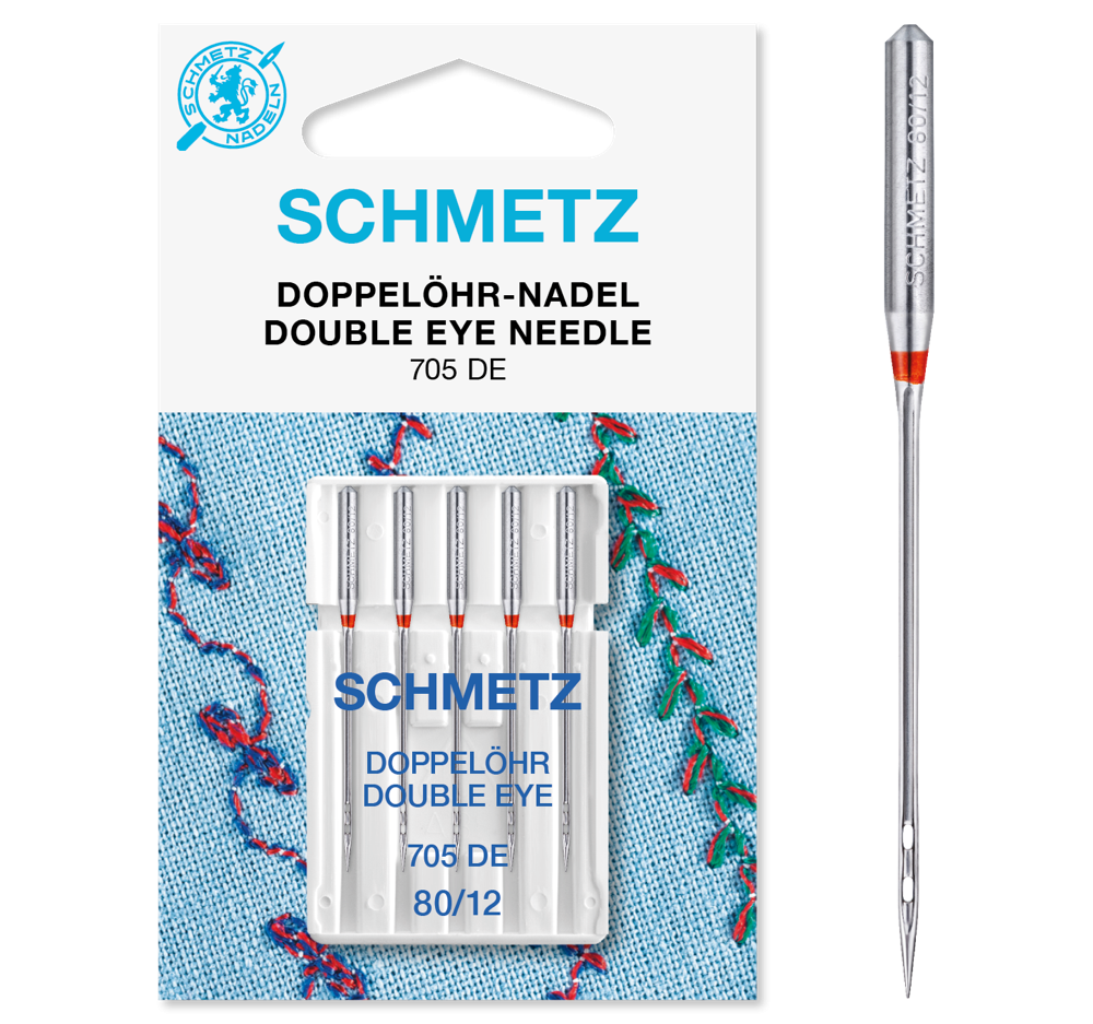 Schmetz Sewing Machine Needles - Microtex - 12/80 - set of 5