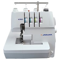 Jaguar Starter Overlocker Serger 435D, 3-4 Thread, Colour-Coded Threading, Differential Feed, 91W, LED Light, With Accessories.